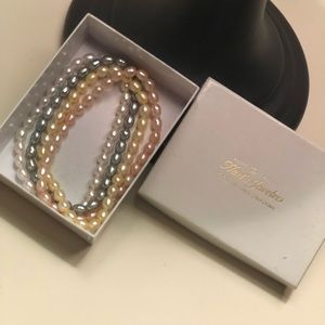 Real Pearl Bracelets- soft colors high quality